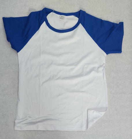 Blank Sublimation T with Colored Sleeves