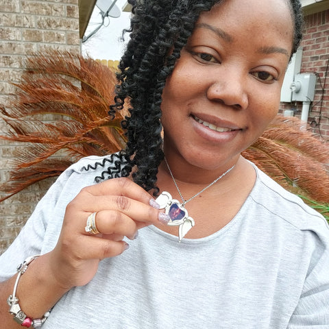 Custom Angel Wing Heart Locket