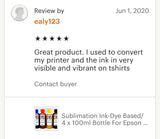 Sublimation Ink/4 x 100ml Bottle For Epson