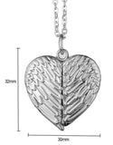 Custom Angel Wing Heart Locket