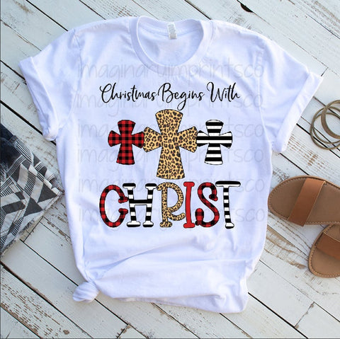 Christmas Begins With Christ T-Shirt