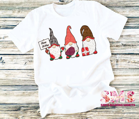 Happy Holidays Gnomes T-Shirt