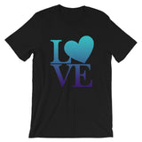 "Just Love/Blues" Premium Short-Sleeve Unisex T-Shirt