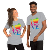 "Just Love/Rainbow" Premium Short-Sleeve Unisex T-Shirt