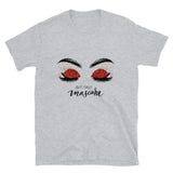 "But First Mascara" Red Short-Sleeve Unisex T-Shirt