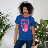 "Fight Like A Girl" Cancer awareness Short-Sleeve Premium Unisex T-Shirt