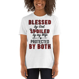 "Blessed by God, Spoiled by Wife"- Short-Sleeve Unisex T-Shirt