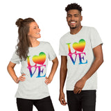 "Just Love/Rainbow" Premium Short-Sleeve Unisex T-Shirt