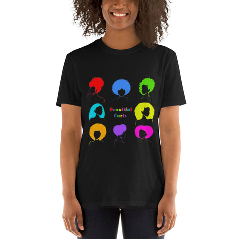 "Beautiful Curls"-Sleeve Unisex T-Shirt