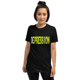 "DEPRESSION" PRESS ON- Short-Sleeve Unisex T-Shirt