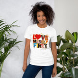 " Love Myself First" Short-Sleeve Premium Unisex T-Shirt