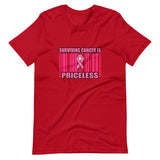 Surviving Cancer is Priceless/ Short-Sleeve Unisex T-Shirt