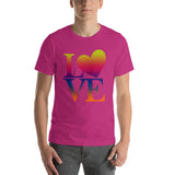 "Just Love/matte Rainbow" Premium Short-Sleeve Unisex T-Shirt