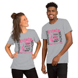 "October Breast Cancer Awareness" Short-Sleeve Premium Unisex T-Shirt