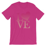 "Just Love/Pink" Premium Short-Sleeve Unisex T-Shirt