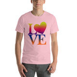 "Just Love/matte Rainbow" Premium Short-Sleeve Unisex T-Shirt