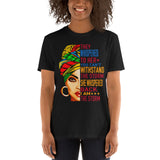 "Queen they whispered to her you can’t withstand the storm" Short Sleeve Unisex T-Shirt