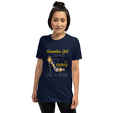 November Girl Stepping Into My Birthday Like A Boss-Short Sleeve Unisex T-Shirt