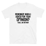 Remember When? Short-Sleeve Unisex T-Shirt