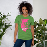 "Fight Like A Girl" Cancer awareness Short-Sleeve Premium Unisex T-Shirt