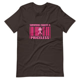 Surviving Cancer is Priceless/ Short-Sleeve Unisex T-Shirt