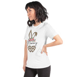 Leopard Bunny Easter- Short-Sleeve Unisex T-Shirt