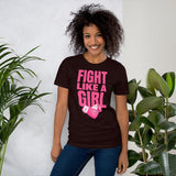 "Fight Like A Girl" Cancer awareness Short-Sleeve Premium Unisex T-Shirt