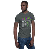 "Autism is not a disability" neon Short-Sleeve Unisex T-Shirt