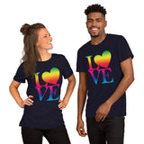 "Just Love/Rainbow" Premium Short-Sleeve Unisex T-Shirt