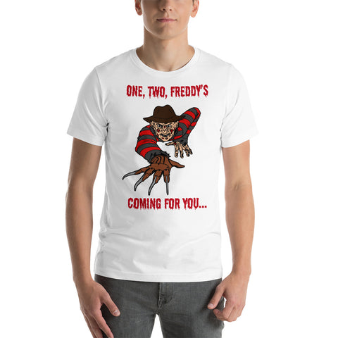 "Freddy's Coming" Premium Short-Sleeve Unisex T-Shirt