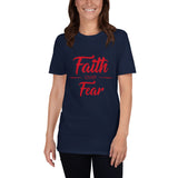 "Faith Over Fear" Short-Sleeve Unisex T-Shirt