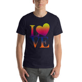 "Just Love/matte Rainbow" Premium Short-Sleeve Unisex T-Shirt