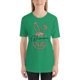 Leopard Bunny Easter- Short-Sleeve Unisex T-Shirt