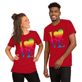 "Just Love/Rainbow" Premium Short-Sleeve Unisex T-Shirt