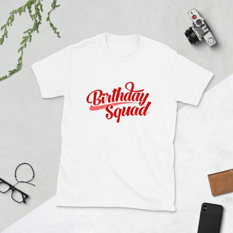 " Birthday Squad" Short-Sleeve Unisex T-Shirt