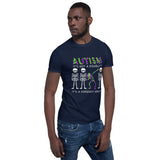 "Autism is not a disability" neon Short-Sleeve Unisex T-Shirt