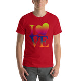 "Just Love/matte Rainbow" Premium Short-Sleeve Unisex T-Shirt