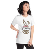 Leopard Bunny Easter- Short-Sleeve Unisex T-Shirt