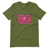 Surviving Cancer is Priceless/ Short-Sleeve Unisex T-Shirt