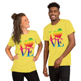 "Just Love/Rainbow" Premium Short-Sleeve Unisex T-Shirt