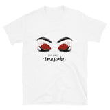 "But First Mascara" Red Short-Sleeve Unisex T-Shirt