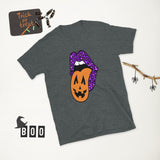 Leopard Halloween Lips- Short-Sleeve Unisex T-Shirt