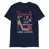 Stepping Into My 55th Birthday Like A BossShort-Sleeve Unisex T-Shirt