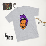 Leopard Halloween Lips- Short-Sleeve Unisex T-Shirt