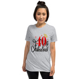 40 & Fabulous with gold crown Short-Sleeve Unisex T-Shirt