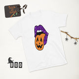 Leopard Halloween Lips- Short-Sleeve Unisex T-Shirt