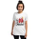 40 & Fabulous with gold crown Short-Sleeve Unisex T-Shirt