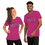 Zebra Print Walk By Faith- Short-Sleeve Unisex T-Shirt