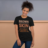 Brown Skin Girl- Premium Short-Sleeve Unisex T-Shirt