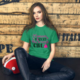 Cancer Picked The Wrong Girl- Short-Sleeve Unisex T-Shirt